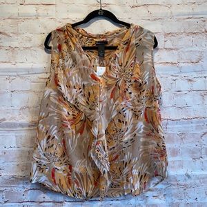 NWT Lane Bryant tank top ruffled v neckline plus